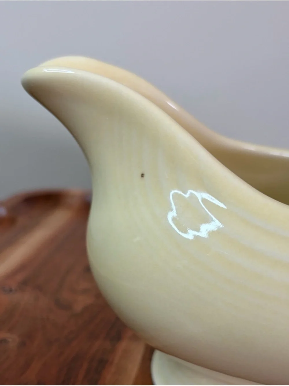 Vintage Pale Yellow Fiestaware Gravy Boat HLC EUC